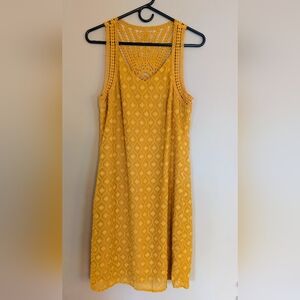 Spense Yellow Beach Swim Cover Up, Size 4